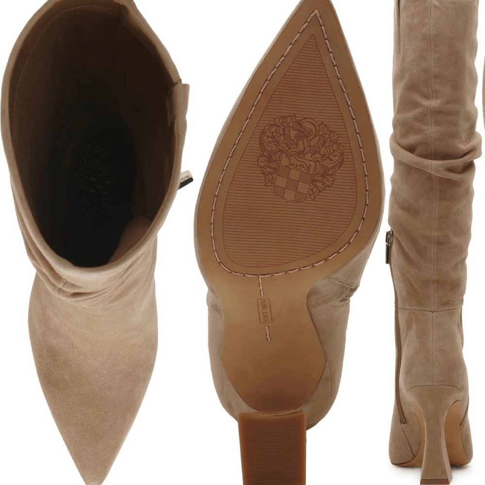 Vince Camuto VC- Alinkay HIGH SUEDE - Size 8 Tortilla color